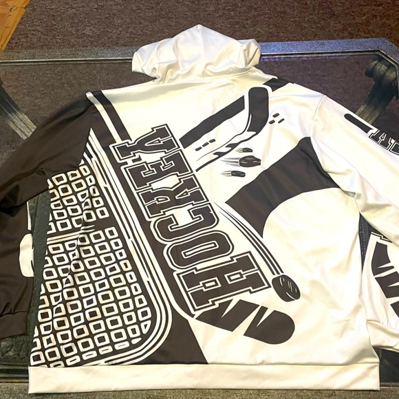 GOPOSTORE 3XL Hockey Lover 3D All Over Printed Full Zip Hoodie - Picture 7 of 11